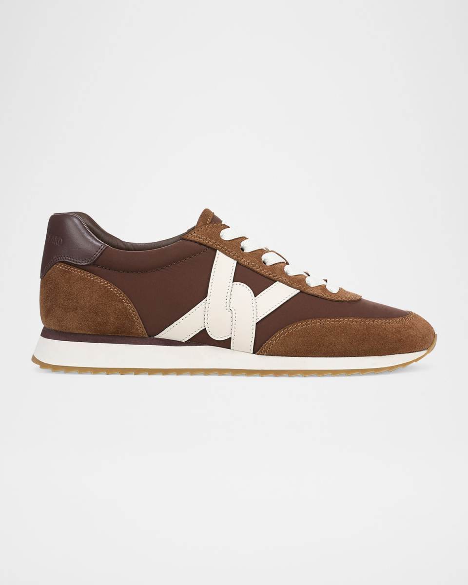 Penrose Mixed Leather Runner Sneakers